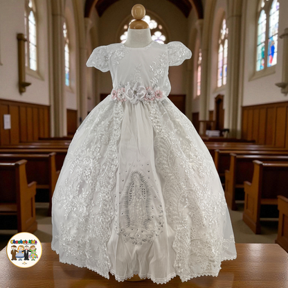Girls Baptism Dress Virgin Mary (612)