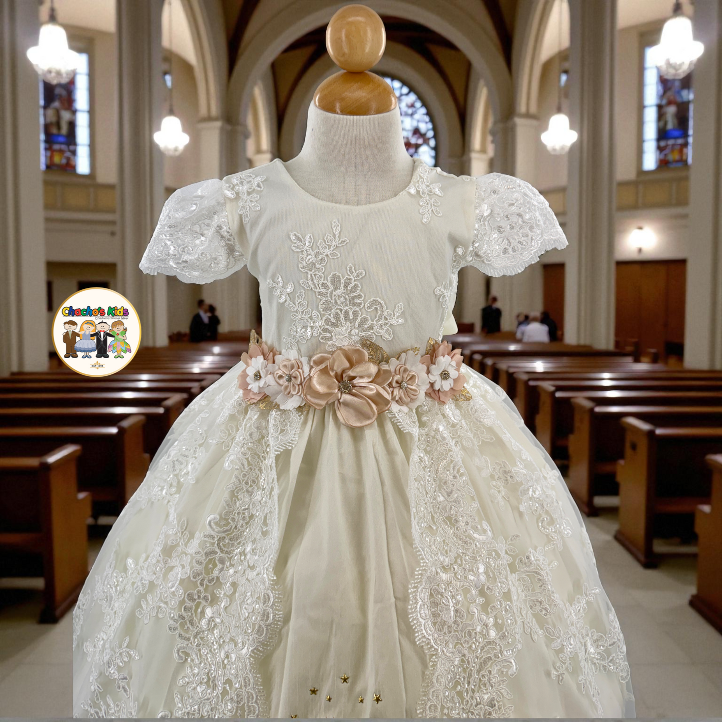 Girls Baptism Dress Virgin Mary (612)