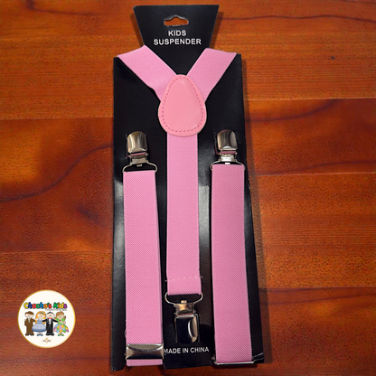 Kids Suspenders- Pink (SPT-02)