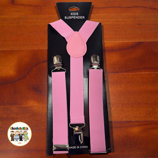 Kids Suspenders- Pink (SPT-02)