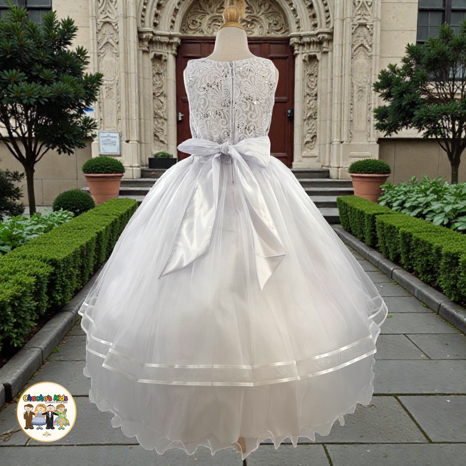 First Communion White Dress (1523) 12