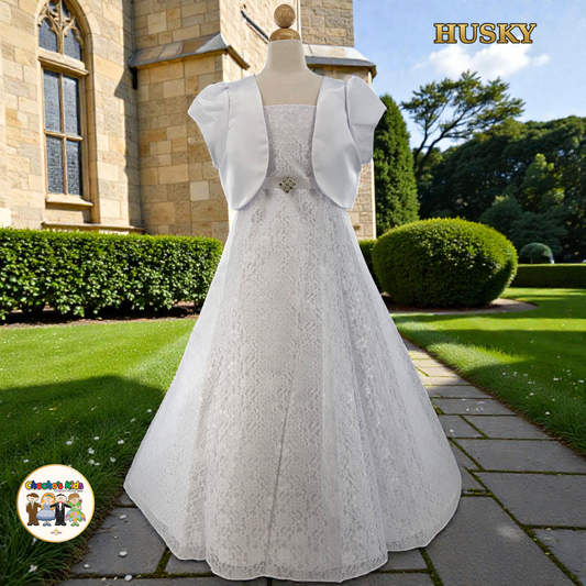First Communion White Dress-Husky (1515)