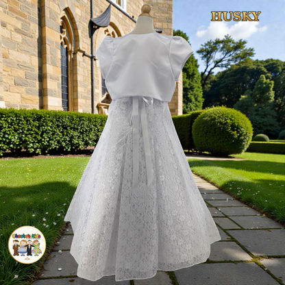 First Communion White Dress-Husky (1515)