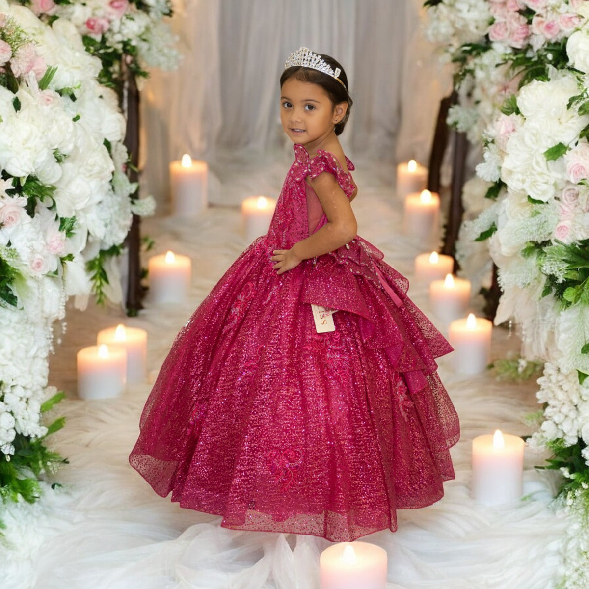 Ball Gown Dress (8120)-Girls-Chacho's Kids