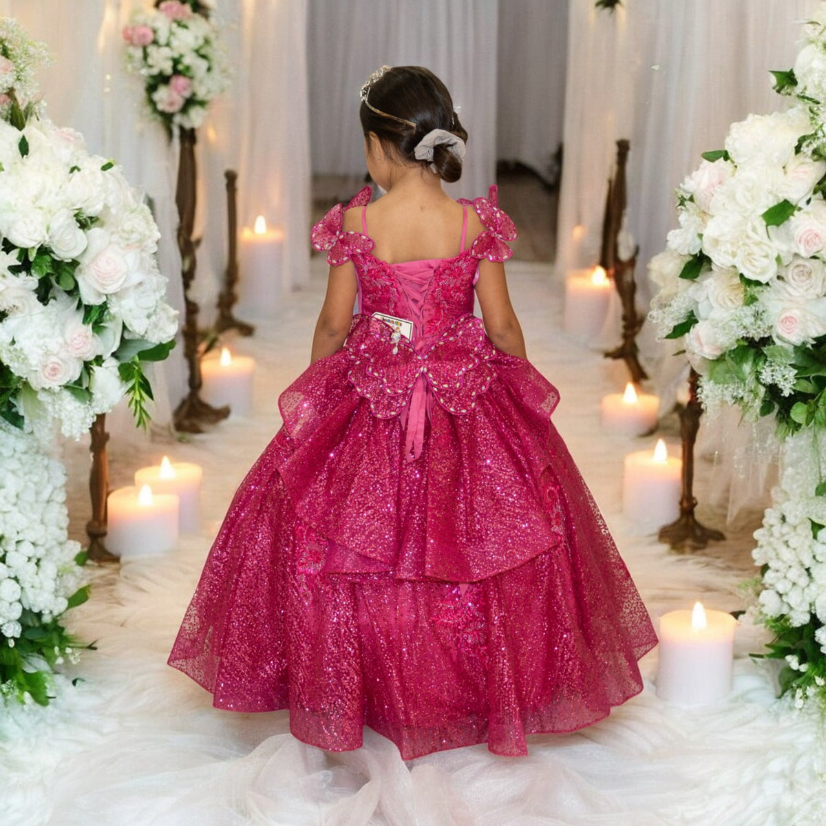 Ball Gown Dress (8120)-Girls-Chacho's Kids