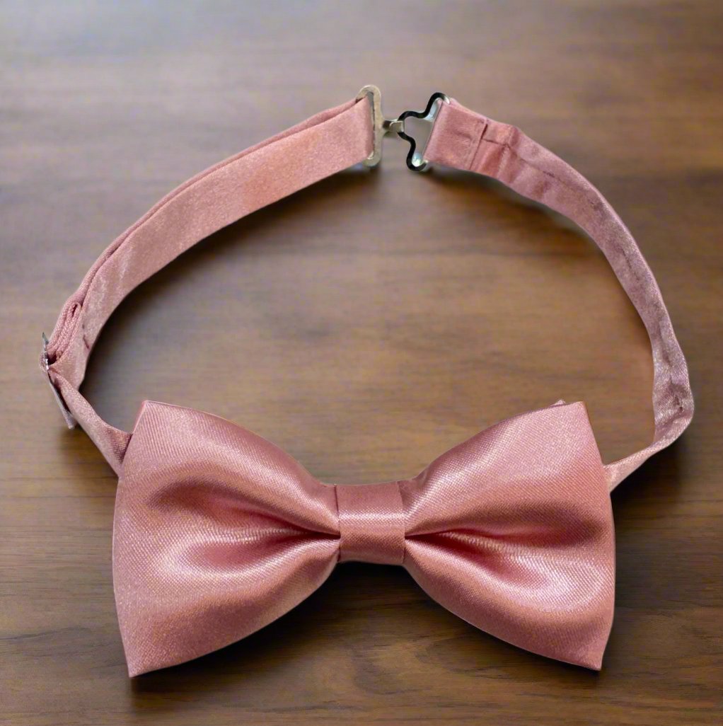 Satin Bow Tie (Rose Gold)