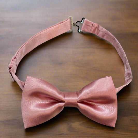 Satin Bow Tie (Rose Gold)