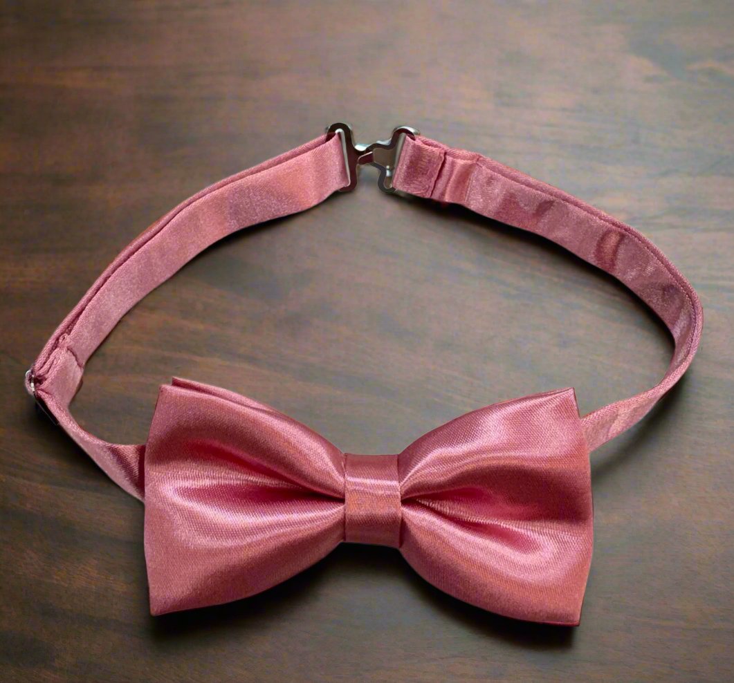 Satin Bow Tie (Dusty Pink)