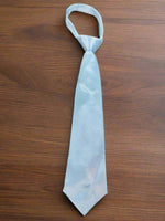 Satin Zipper Tie (Baby Blue)-Boys-Baby Blue-S-Chacho’s Kids