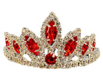 Girls Princess Tiara (0564)-Girls-Red/Silver-Chacho's Kids