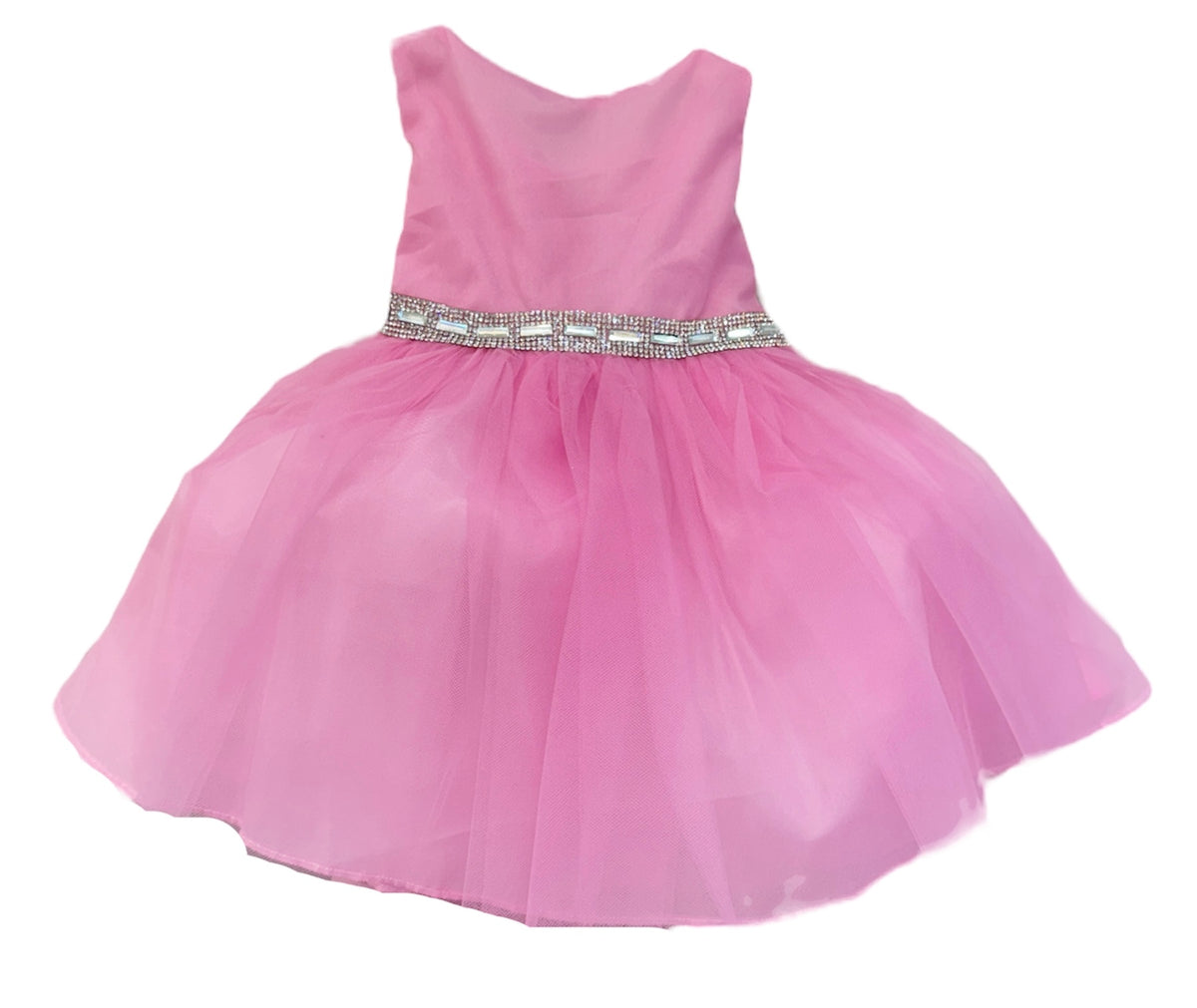Baby Party / Flower Girl Dress (B-754)-Girls-Dusty Pink-S-Chacho's-Kids