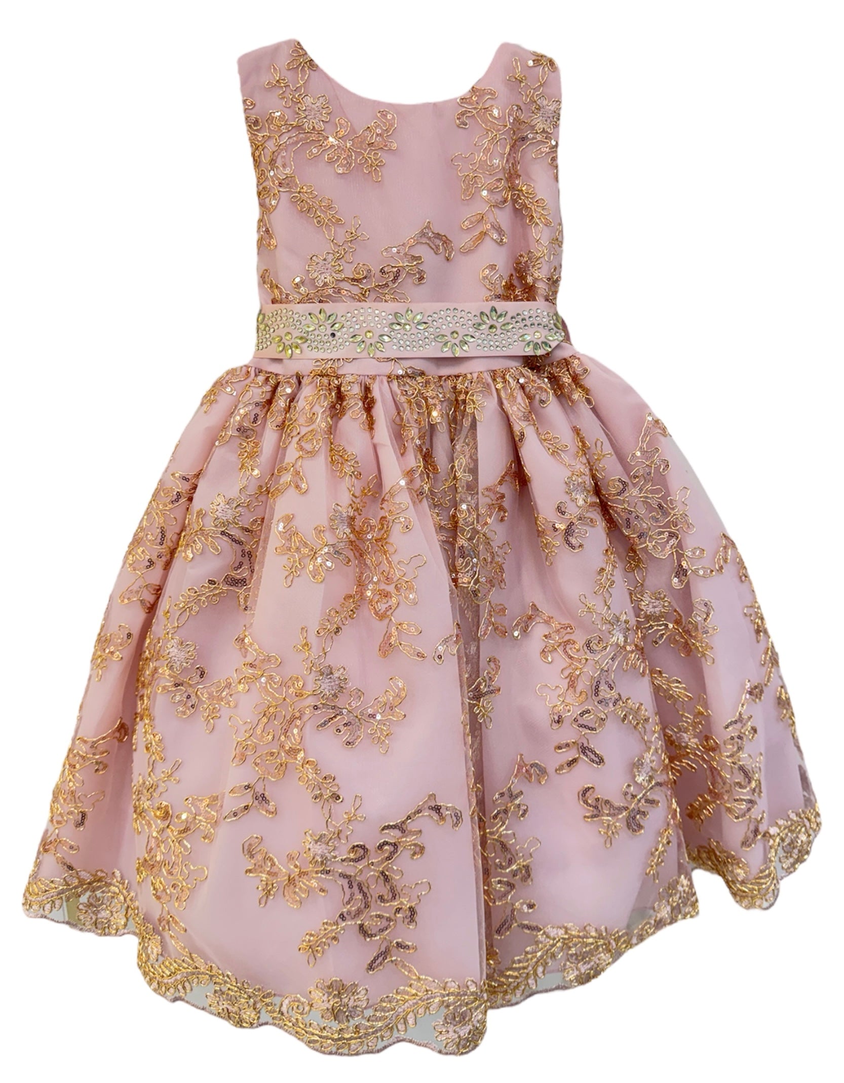 Party / Flower Girl Dress (Rosie) Rose/Gold / 12 Party / Flower Girl Dress (Rosie) Rose/Gold / 12