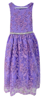 Party / Flower Girl Dress (D-1610)-Girls-Lilac-2-Chacho's Kids