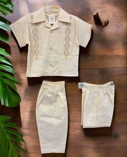 Boys Guayabera Sets (124 Rombo)