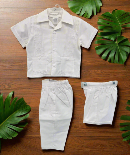 Boys Guayabera Sets (124 Rombo)