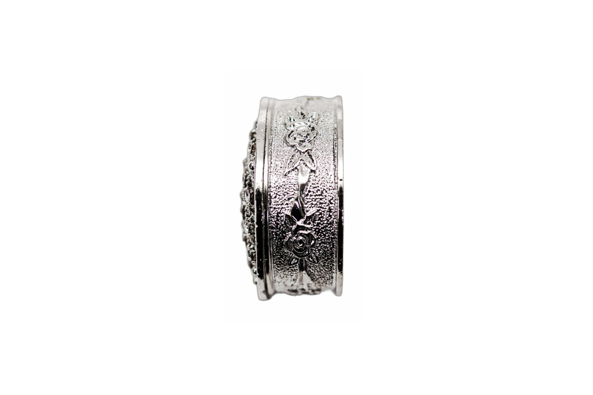 Wedding Arras-1.5" Silver Heart Arras Box and Coin Set with Rhinestones-Chacho's Kids