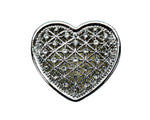 Wedding Arras-1.5" Silver Heart Arras Box and Coin Set with Rhinestones-Chacho's Kids