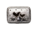 Wedding Arras-2 1/4" Silver Double Heart Rectangle Arras Box and Coin Set-Chacho's Kids