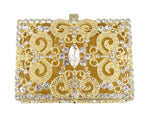 Wedding Arras-3" Gold Rectangle Crystal Wedding Arras Box Set-Chacho's Kids
