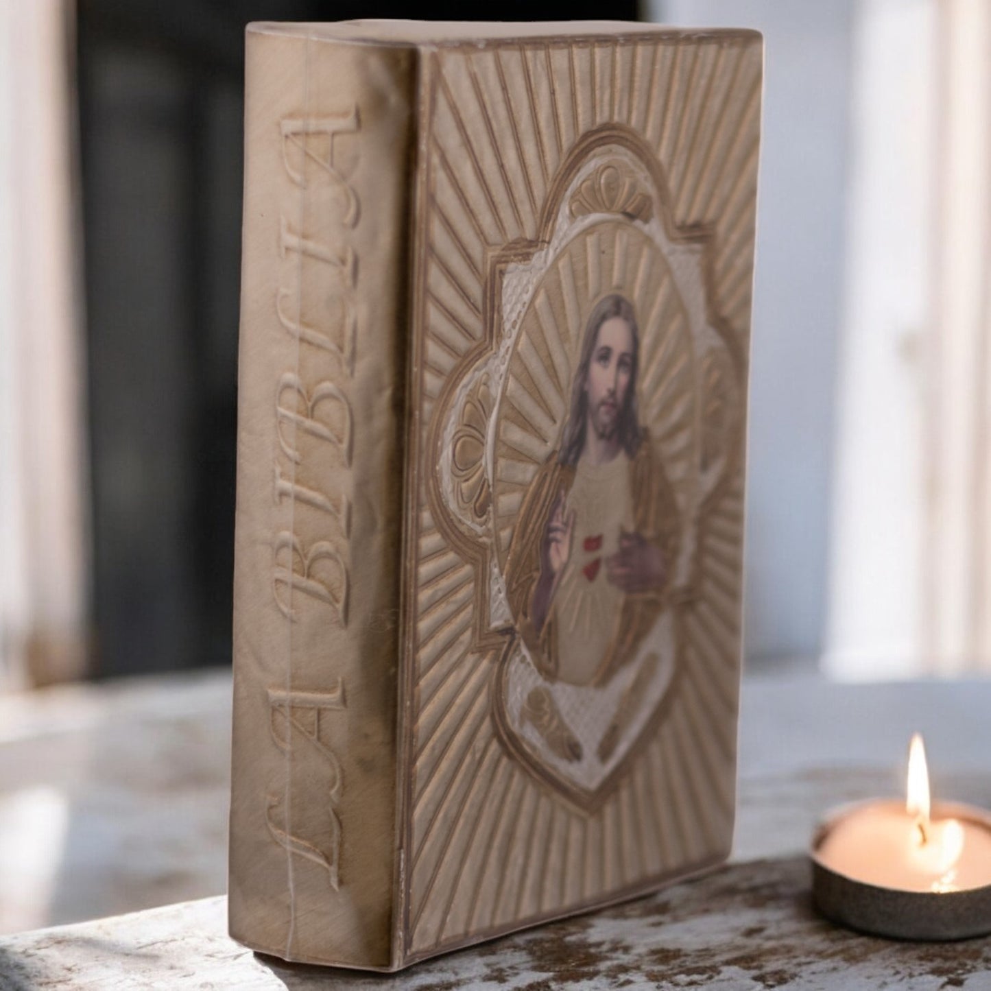 Artisanal Embossed Metal Holy Bible-Gold-Chacho's Kids