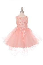 Party / Flower Girl Dress (9038)-Girls-Blush-4-Chacho's Kids