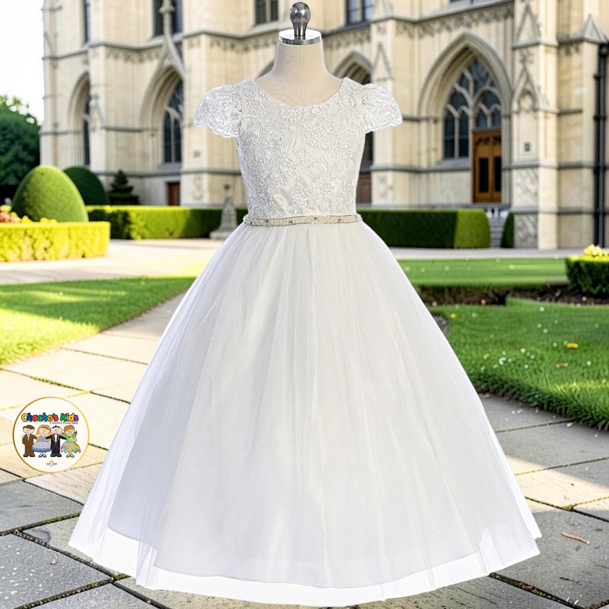 First Communion White Dress (399)