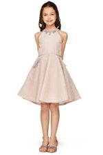 Party / Flower Girl Dress (5085)-Girls-Dusty Rose-2-Chacho's Kids