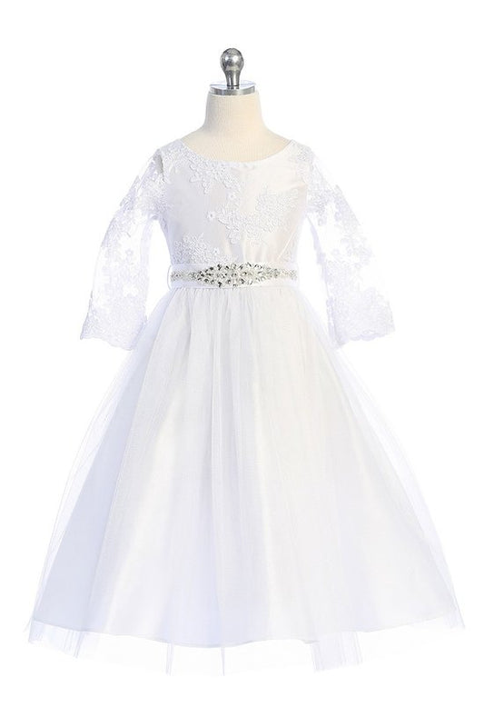 First Communion White Dress (410)