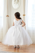 First Communion White Dress (D-812)-Girls-Chacho's Kids