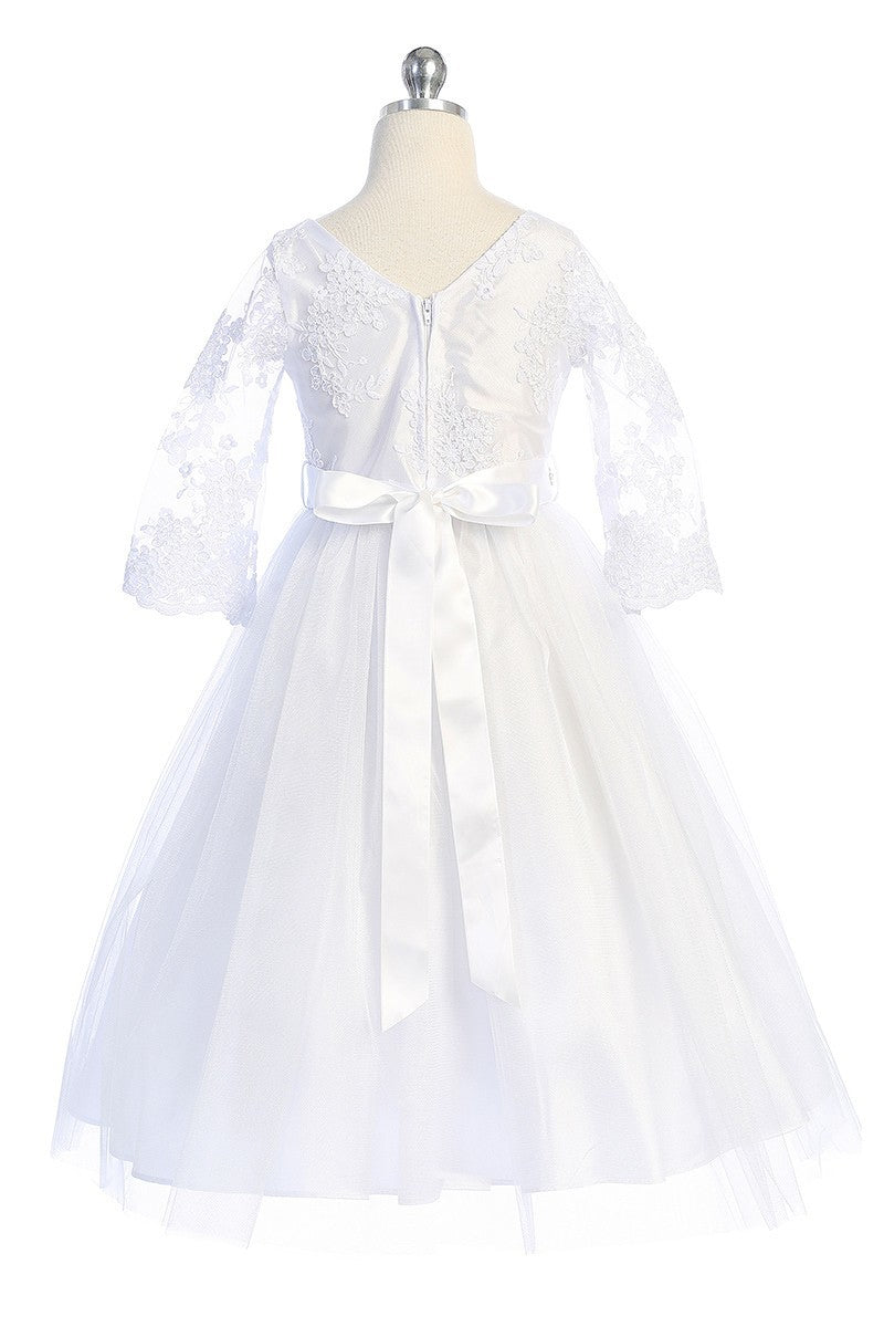 First Communion White Dress (410)