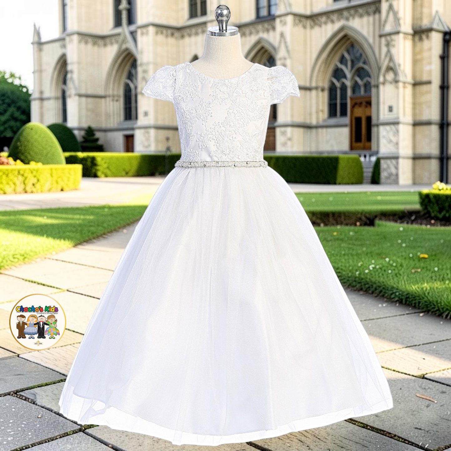 First Communion White Dress (399)