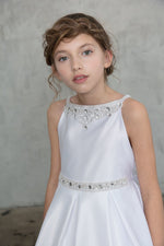 First Communion White Dress (D-786)-Girls-4-Chacho's Kids