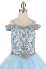 Ball Gown Dress (8017)-Girls-Chacho's Kids