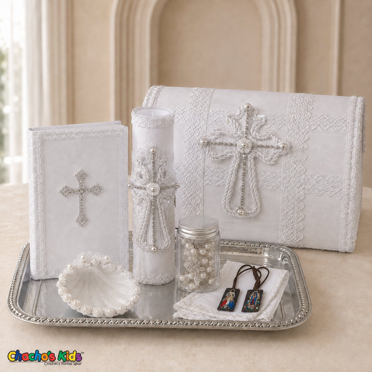 Silver Cross Baptism Gift Set