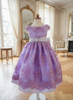 Party / Flower Girl Dress (191)-Girls-Lilac-2-Chacho's Kids