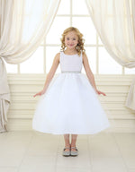 Party / Flower Girl Dress (D-754)-Girls-White-2-Chacho's Kids