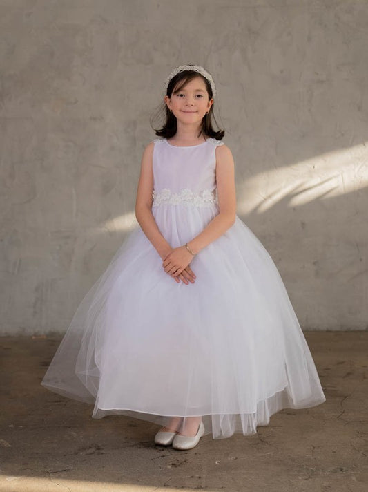 First Communion White Dress (D-831)-Girls-8-Chacho's Kids