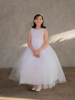 First Communion White Dress (D-831)-Girls-8-Chacho's Kids