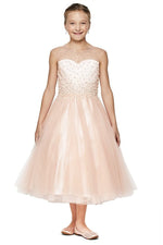 Party / Flower Girl Dress (5053)-Girls-Blush-4-Chacho's Kids