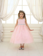 Party / Flower Girl Dress (D-754)-Girls-Blush-2-Chacho's Kids