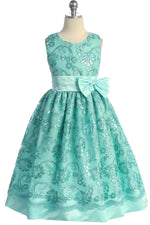 Party / Flower Girl Dress (SS1046)-Girls-Tiffany-2-Chacho's Kids