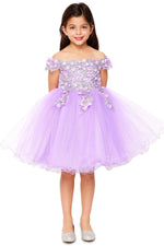 Party / Flower Girl Dress (9085)-Girls-Lilac-2-Chacho's Kids