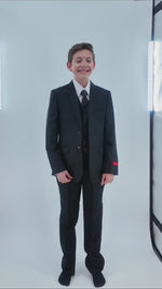 Classic Suit (BJ4005)-Boys-Black-11-Chacho's Kids