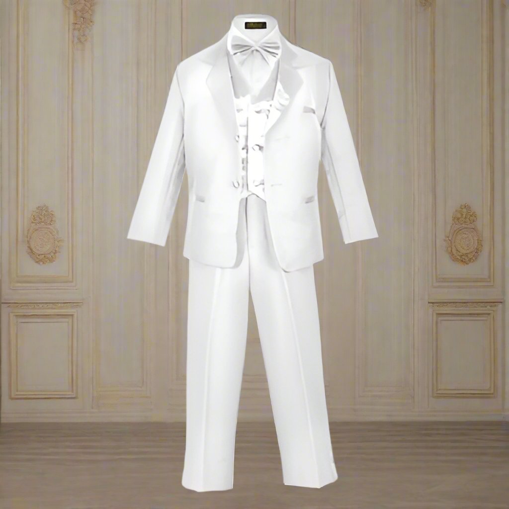 Boys Tuxedo-White (BY010)-Boys-Chacho's Kids