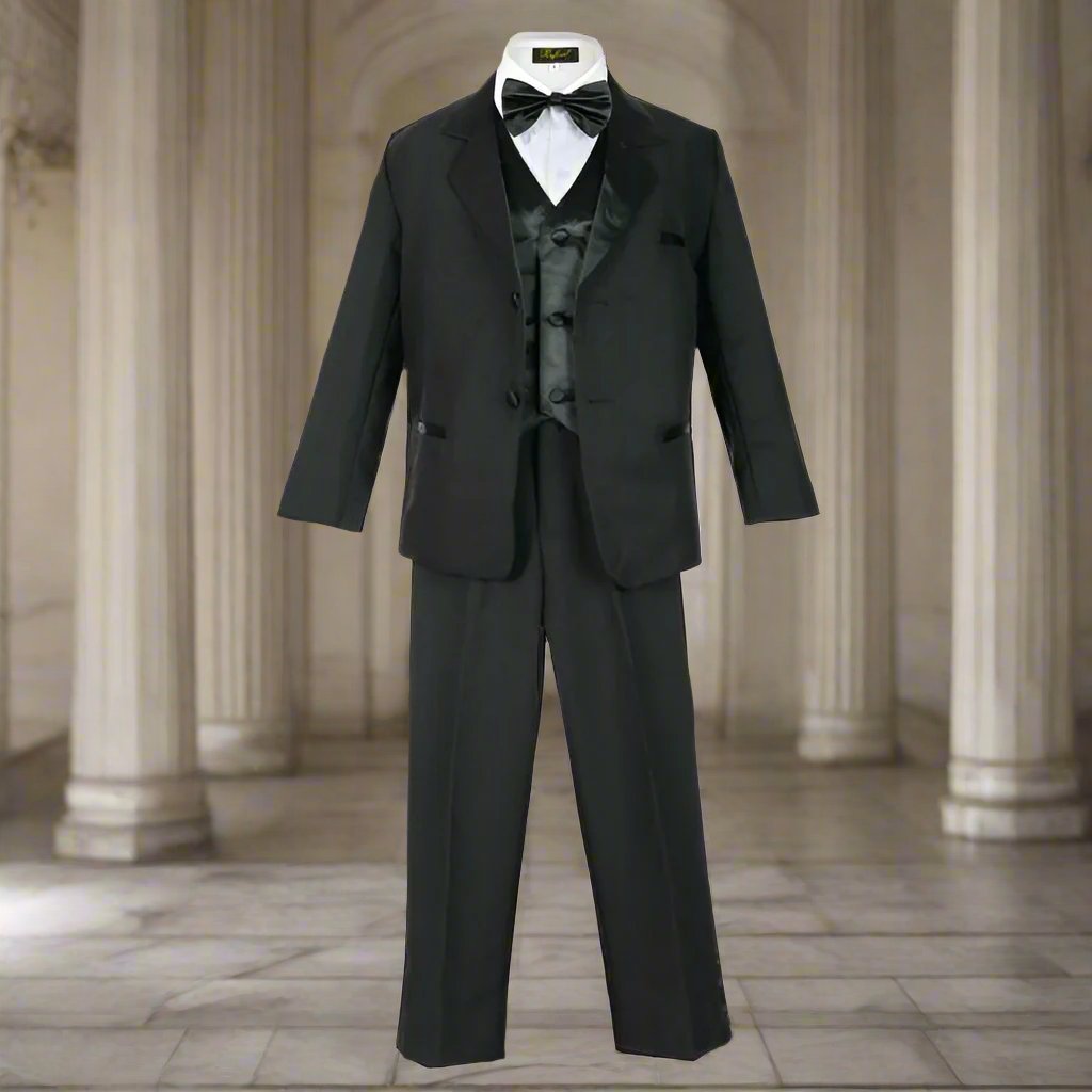 Boys Tuxedo-Black (BY010)-Boys-Chacho's Kids